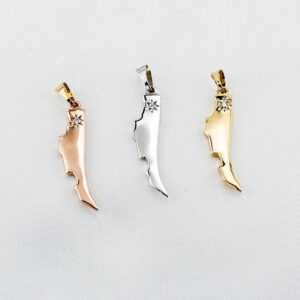 Small Gold Island Pendants 3 colors