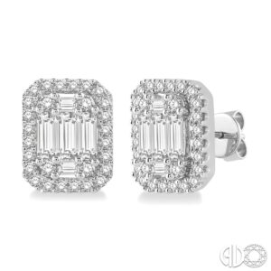 Octagon Diamond Earrings