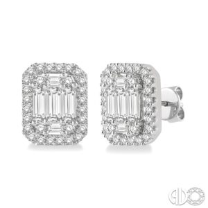 Octagon Diamond Earrings