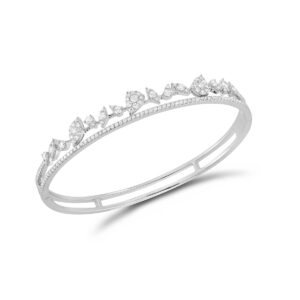 white gold diamond bangle