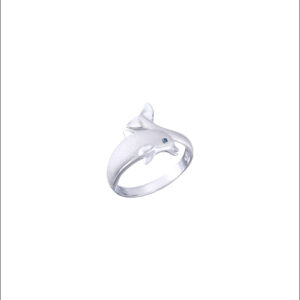 White Gold Dolphin Ring