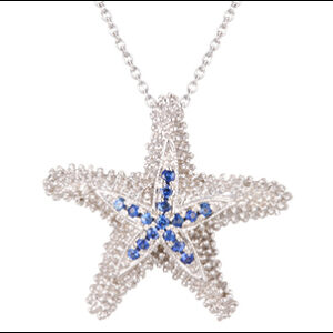 Precious Silver Starfish Necklace