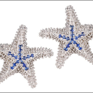 Precious Silver Starfish Earrings