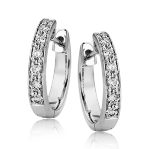 Diamond Hoop Earrings