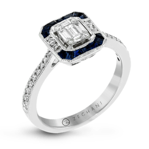 Sapphire and Diamond Ring