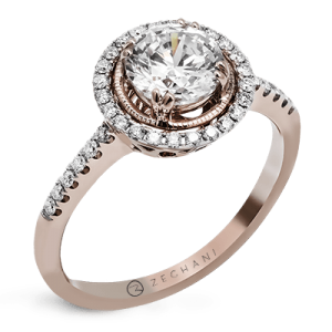 rose gold engagement ring