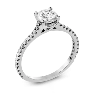 white gold engagement ring