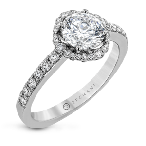 white gold engagement ring