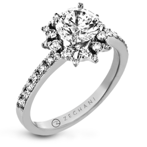 white gold engagement ring