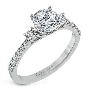 white gold engagement ring