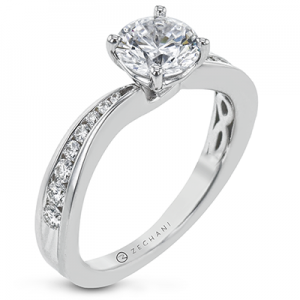 white gold engagement ring