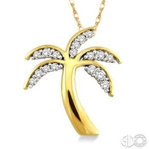 Diamond Palm Tree Pendant