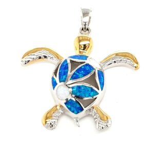 Blue Turtle Charm