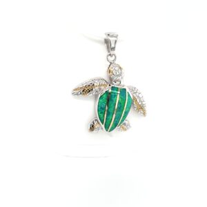 Green Turtle Charm