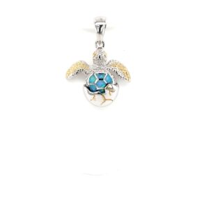 Blue Hatching Turtle Charm