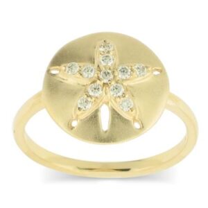 diamond sand dollar ring