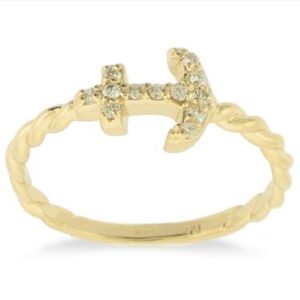 gold anchor ring