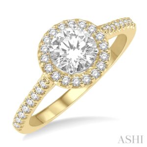 yellow gold engagement ring