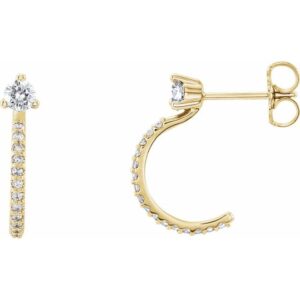 diamond hoop earrings