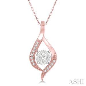 Rose Gold diamond Pendant