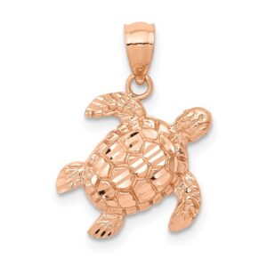 Rose gold turtle