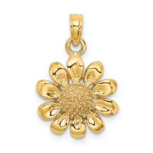 gold sunflower pendant