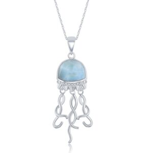 Larimar Jellyfish Pendant